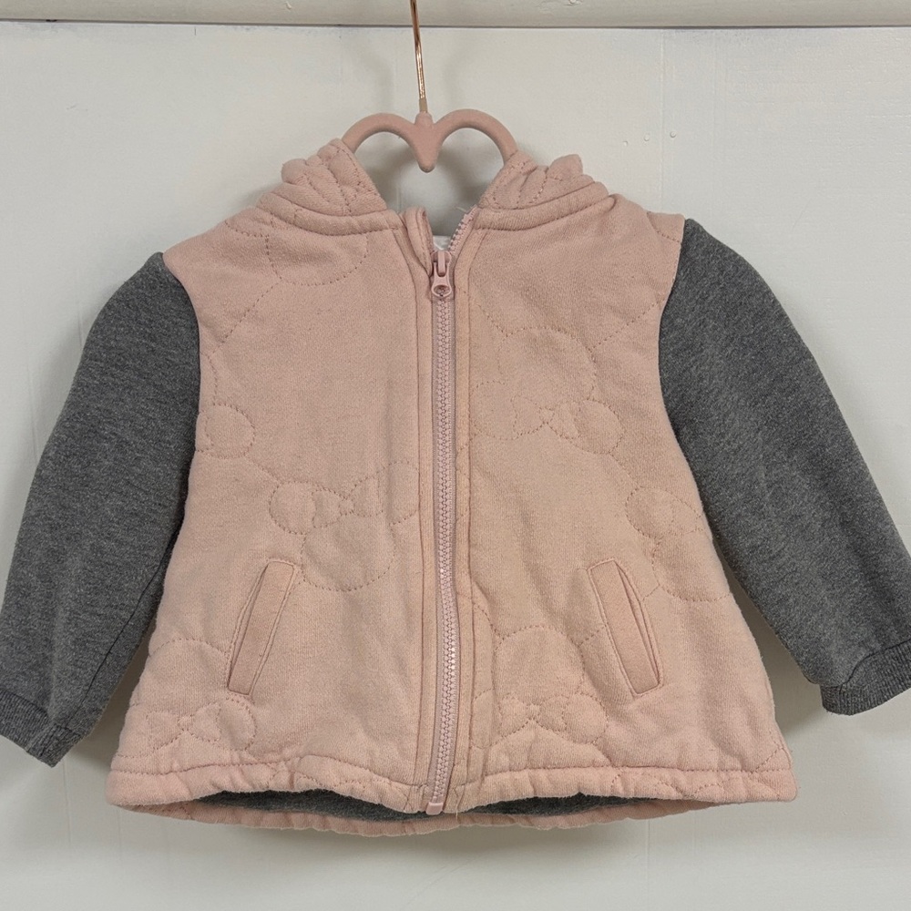 Disney Baby Soft Pink and Gray Hoodie